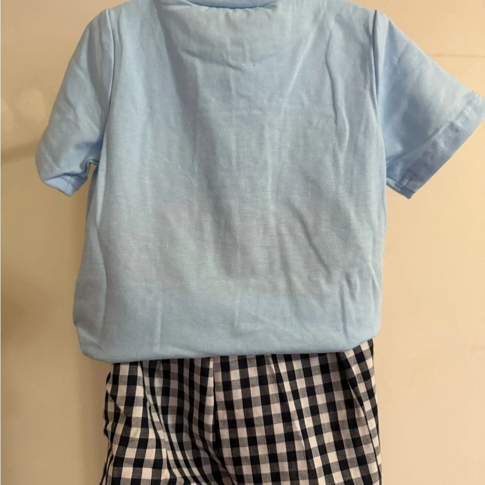New Smocked I Love Dad Short Set - Size 18-24 months